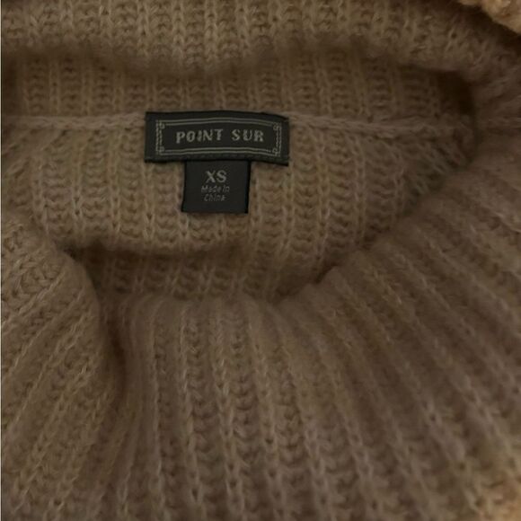 J. Crew Point Sur Mohair Wool Blend Turtleneck Tan Peach Blush Sweater Size XS - Picture 5 of 9
